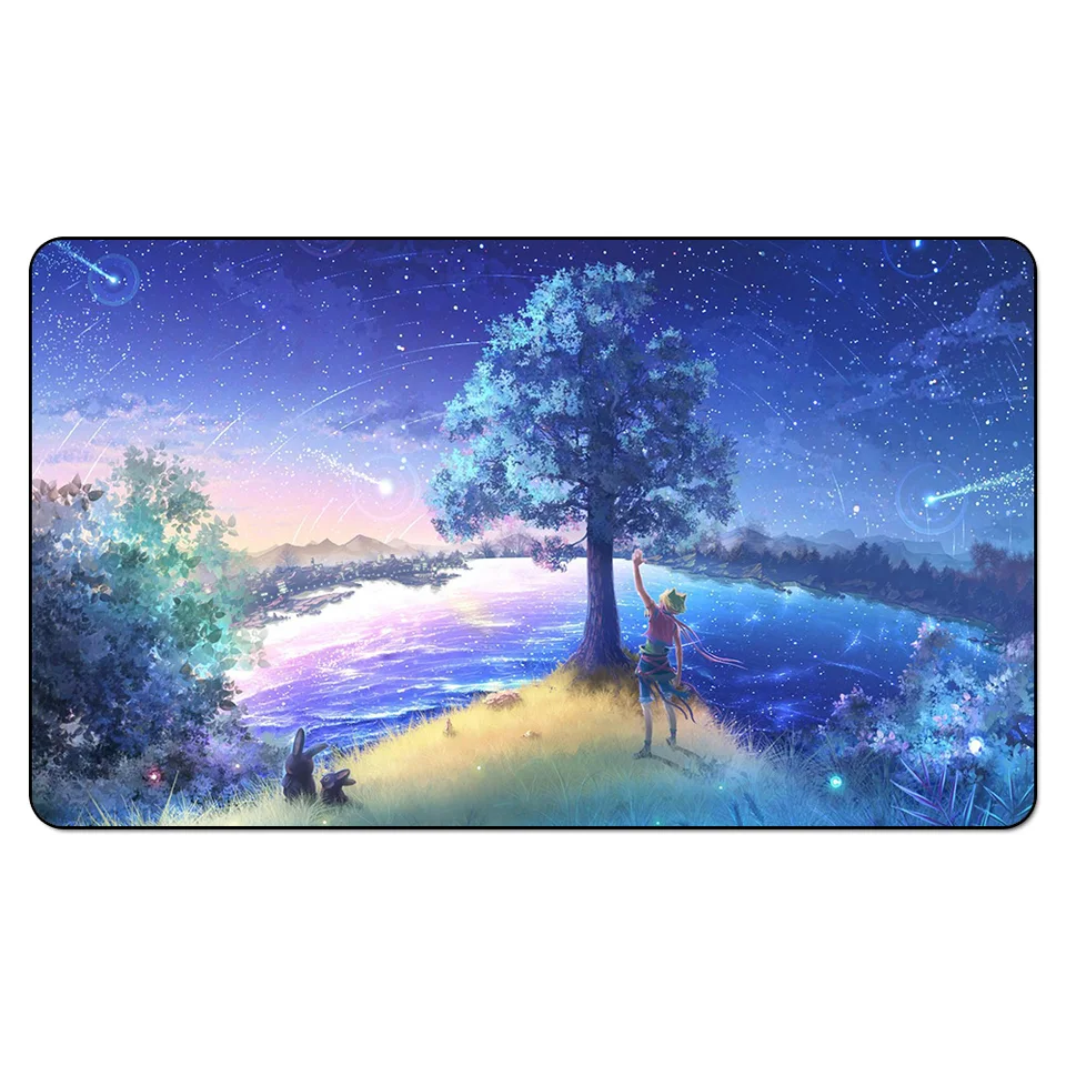 Us 18 99 Anime Tree Playmat Custom Playmat Board Games Geek Game Pad Japan Cartoon Table Pad With Playmat Sleeves 35x60cm Board Game Board Game