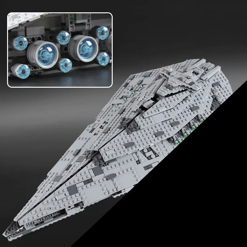 

Lepin 05131 La Premiere commande Star Modele Destroyer Ensemble 1585 PCS Veritable Star Plan Serie 75190 Blocs de Construction