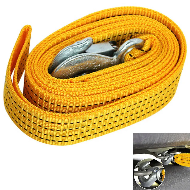 

1Pc Car Tow Rope Coupe 3m Leash Selfdriving Emergency Heavy Duty Tow Strap CSL2018
