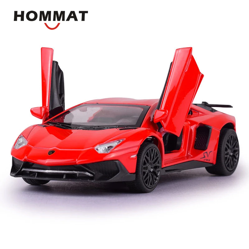 HOMMAT Simulation 1:32 Aventador LP750-4 SV Superveloce спортивный автомобиль сплав литая под давлением