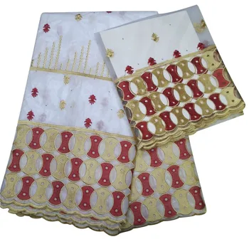 

2019 High Quality African Cord Lace Fabric New Style Swiss Lace fabric 7yards Cotton Lace Hot Sale French Lace FabricHA293-1
