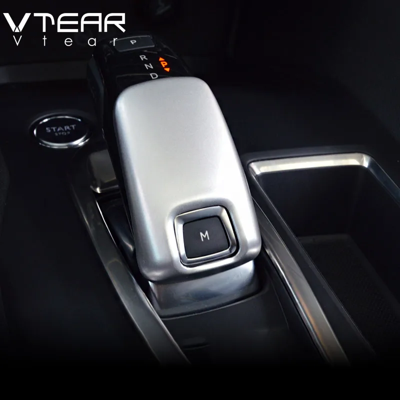 

Vtear For Peugeot 3008 3008GT Car Gear Head Trim Cover frame Interior Mouldings ABS chrome Accessories Car Styling 2017-2019