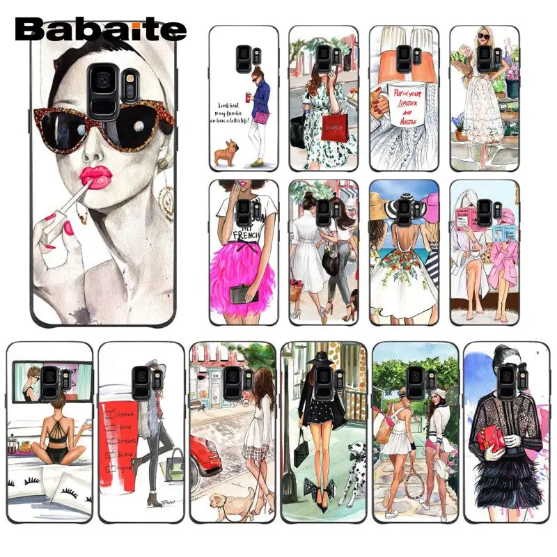 

Babaite Coffee cup Fashion Mom daughter girlfriends Phone Case for Samsung Galaxy S9 plus S7 edge S10 Plus S10E S10lite S8 plus