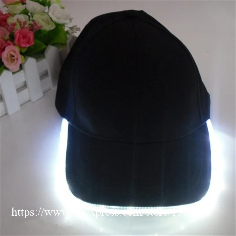 New Fashion Glow in Dark Light Up LED Hat Baseball Caps Luminous Holiday Hat Unisex04