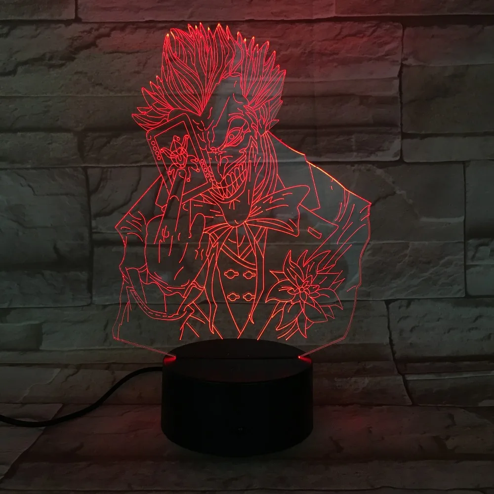 3d светодиодный ночник для видеоигр Бэтмен Джокер детский подарок на день