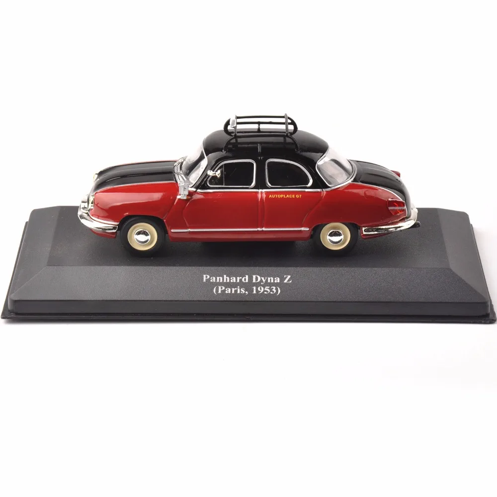 Дешевые Коллекционные детские игрушки 1:43 красный IXO Panhard Dyna Z Париж 1953 классический такси литой автомобиль модель подарок игрушки для детей подарок