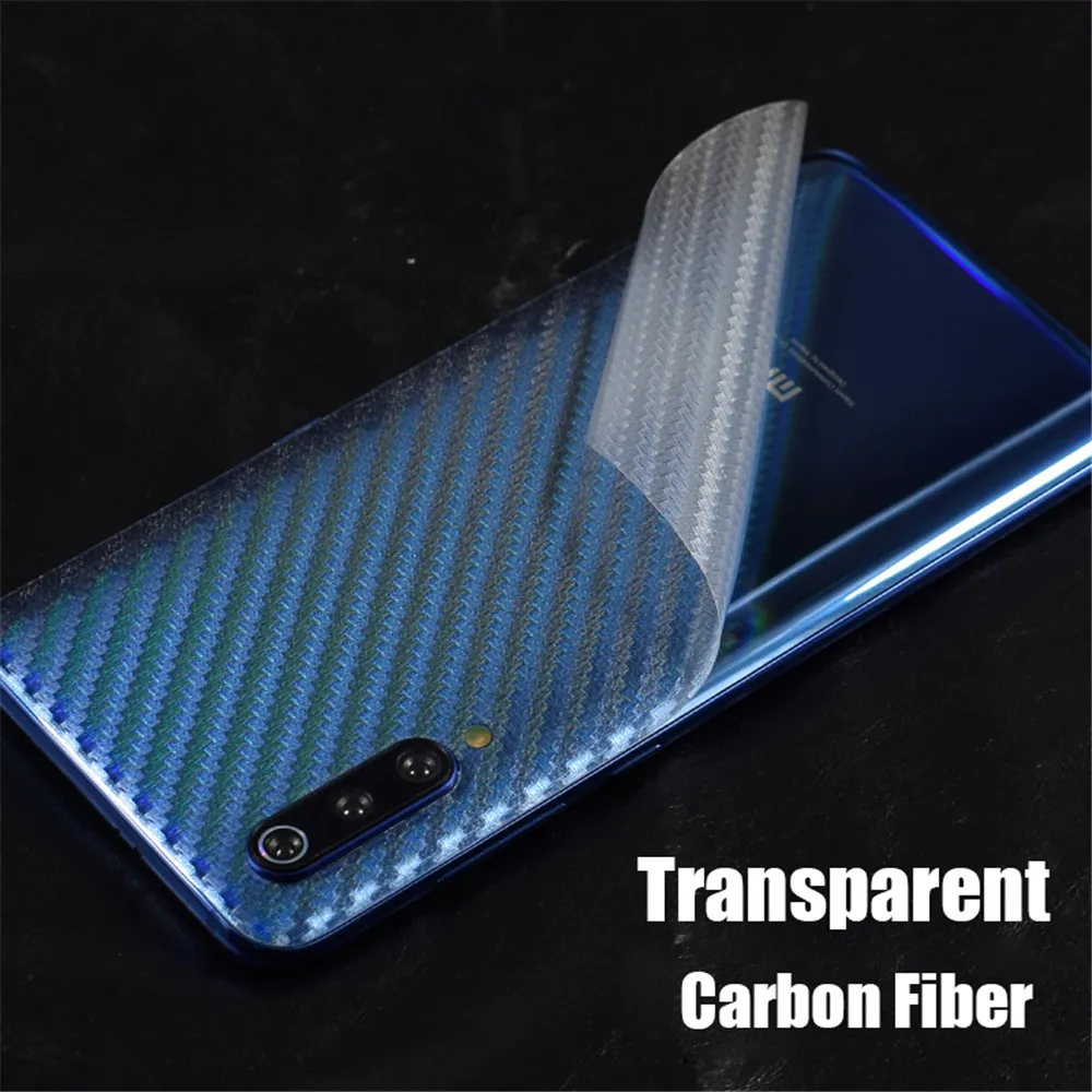 Clear Carbon Fiber Soft Film For Xiaomi Mi 9 Mi9 Mi 8 Lite MiX3 Transparent Sticker For Redmi Note 7 5 Pro Screen Protector Film (9)