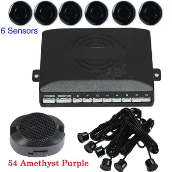 

Car Parking System 12V Sound Alarm Reverse 6 Sensors buzzer sound alert radar backup auto 44 colors for choice