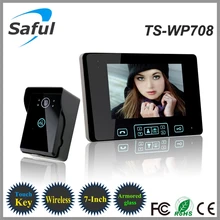 7″ TFT Video Intercom,2.4GHz Digital Wireless Door Phone System with 2 Monitor Doorbell Camera WiFi Doorbell Free Shipping