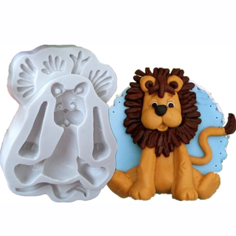 Lion Elephant Animal Shape 3d Silicone Cake Mold Form Fondant Cake Molds Biscuit Cookie Soap Fondant Cake Decorating Tools Cake Molds Aliexpress
