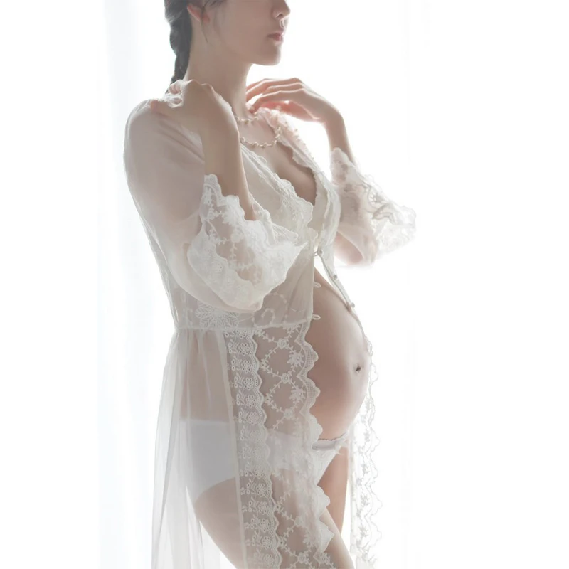 Материнство реквизит для фотосъемки Беременность Одежда кружевное платье для беременных реквизит для фотографий для беременных женщин элегантное vestidos maternidad