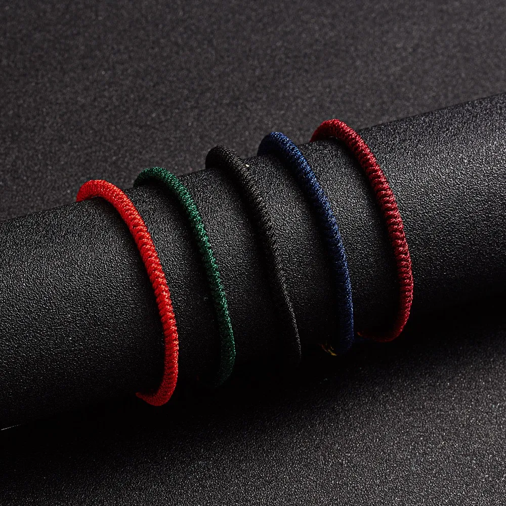 Регулируемый этнический браслет браслеты фенечки красочные веревки ручной работы счастливый Шарм тибетский для женщин мужчин узел Веревка Браслет "Будда"