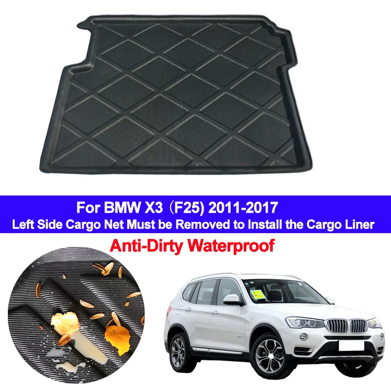 Автомобильный коврик для заднего багажника поднос груза протектор коврики BMW X3