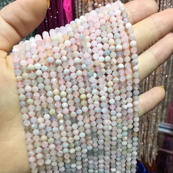 

Small Beads Natural Stone Beads Morgan's stone 3mm-3.3mm Section Loose Beads for Jewelry Making Necklace DIY Bracelet