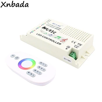 

2.4G Music RGB Led Controller With Wireless RF Remote For 2835 3825 5050 RGB Led Strip Light DC12-24V