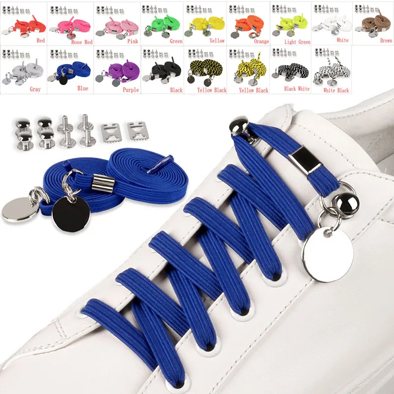 

New fashion convenient DIY color elastic bandage-free shoe buckle lazy shoelaces