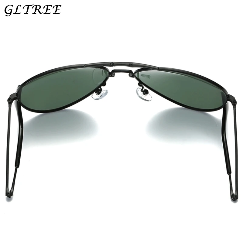 

GLTREE 2018 Pilot Reteo Titanium POLARIZED Sunglasses Can Fold Ultralight HD Driving Brand Design Sun Glasses Oculos De Sol Y10