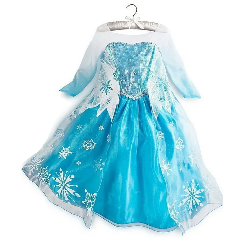 

3-10 Year Girls Princess Cinderella Anna Elsa Cosplay Fantasia Menina Fancy Christmas Halloween Costumes For Children Clothing