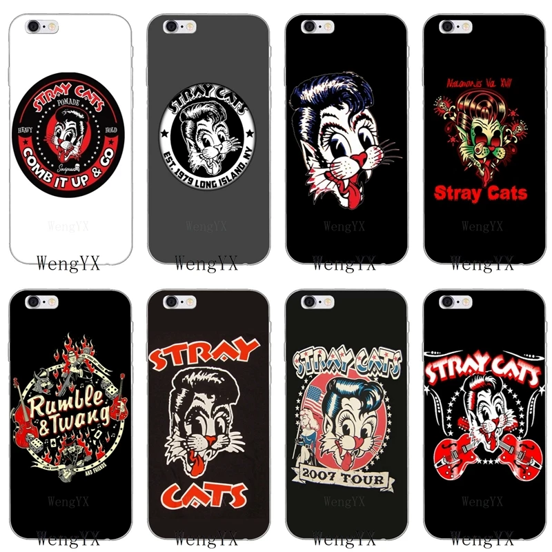 

Stray Cats Rockabilly Slim silicone Soft phone case For HTC One A9 M10 M7 M8 M9 E9 plus Desire 530 626 628 630 816 820 U11