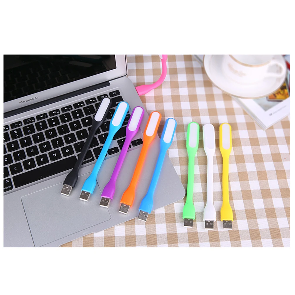 LEDGLE 1 2 W Гибкая светодиодная лампа гибкая USB для чтения портативная мини цветная