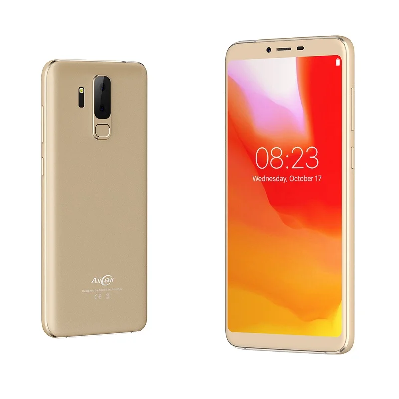 Allcall S5500 5500 мАч 3G смартфон 18:9 5,99 дюймов Android 8,1 MTK6580M четырехъядерный 2 Гб ОЗУ 16 Гб ПЗУ задняя двойная камера мобильный телефон - Цвет: Золотой