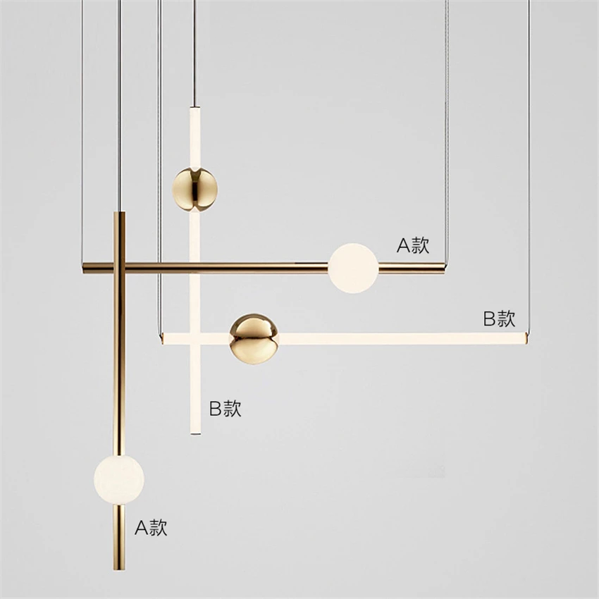 Simple post-modern creativity pendant lamp lights chandelier lighting led hanglamp loft decor lamps light fixtures Living room