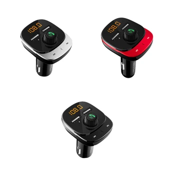 

Bluetooth 5.0 MP3 Player Handsfree Car Kit FM Transmitter support TF Card U disk 3.4A Fast Dual USB Charger Power Adapter Carkit