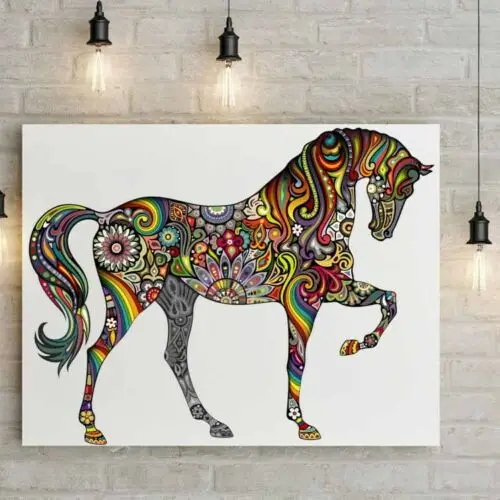 Removable Horse Wall Sticker Art PVC Mural Decals Living Room DIY Home Decor DIY