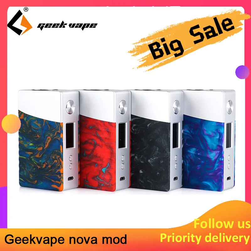 BigSALE оригинальный Geekvape Nova box mod 200w e cig питание AS200 чипсет для zeus dual RTA много против drag
