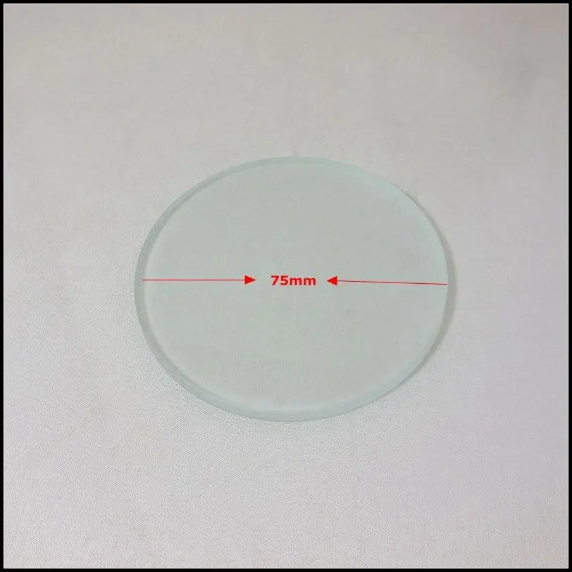 Free Shipping Stereo Microscope Slides Board Glass Loading Plate Job Board Specimen Stage 75mm