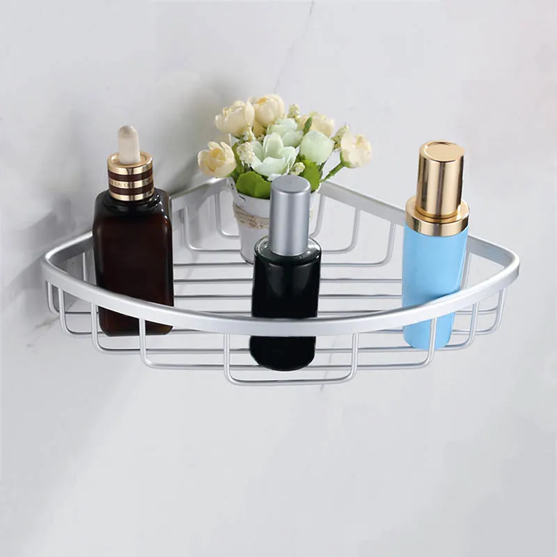 الحمام المطبخ الثلاثي الألومنيوم جدار جبل رف دش تخزين الرف سلة جديد الحمام المطبخ الثلاثي الألومنيوم جدار جبل رف دش تخزين الرف سلة جديد