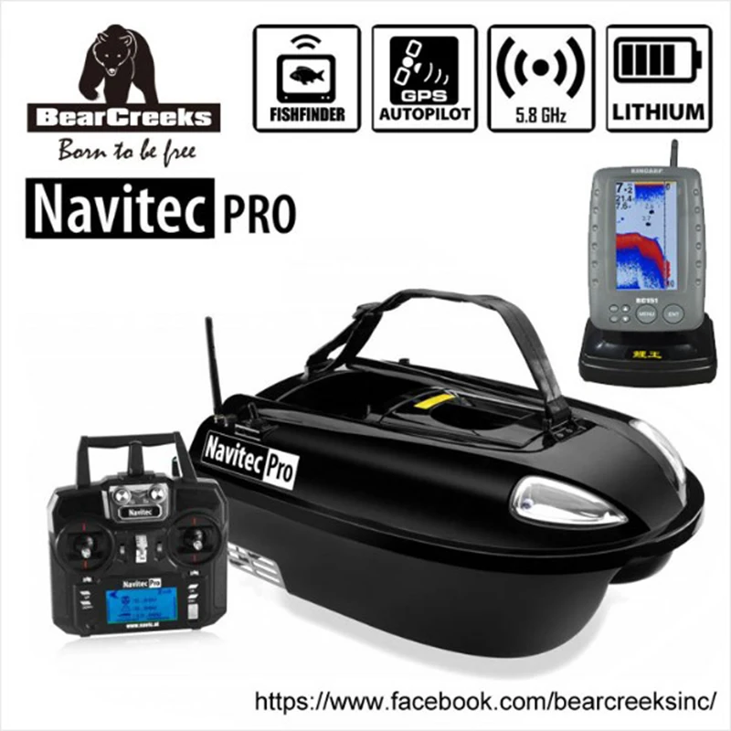 Navitec PRO V2 рыбацкая приманка для ловли карпа лодка с гидролокатором BC151 цветной