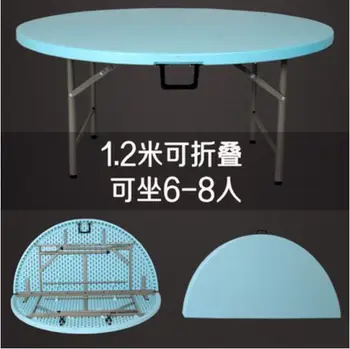 

1.2m Diameter Round folding Conference Tables Portable Board-room table dining-table for 6-8 people