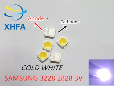 

100PCS FOR SAMSUNG 2828 LED Backlight TT321A 1.5W-3W with zener 3V 3228 2828 Cool white LCD Backlight for TV TV Application