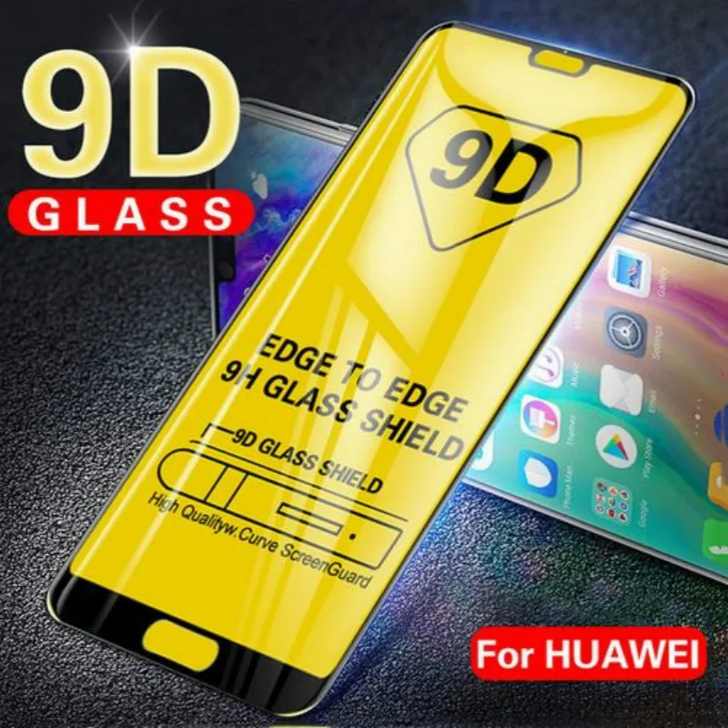 

9D Full Cover Tempered Glass For Huawei Y9 Prime P20Lite 2019 Nova5i Screen Protector Honor 20 Pro 8A 8C 8X 8S 10i 20i Case Film