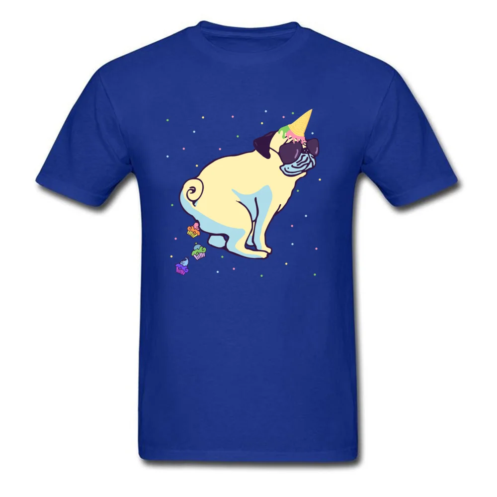 Pug Unicorn poops cupcakes_blue