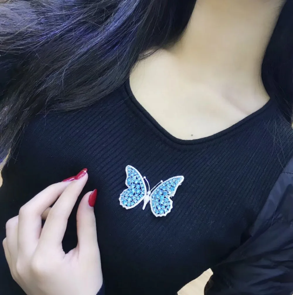 Женская Брошь в виде насекомого из серебра 925 пробы|jewelry pins brooches|fine jewelryjewelry brooch |