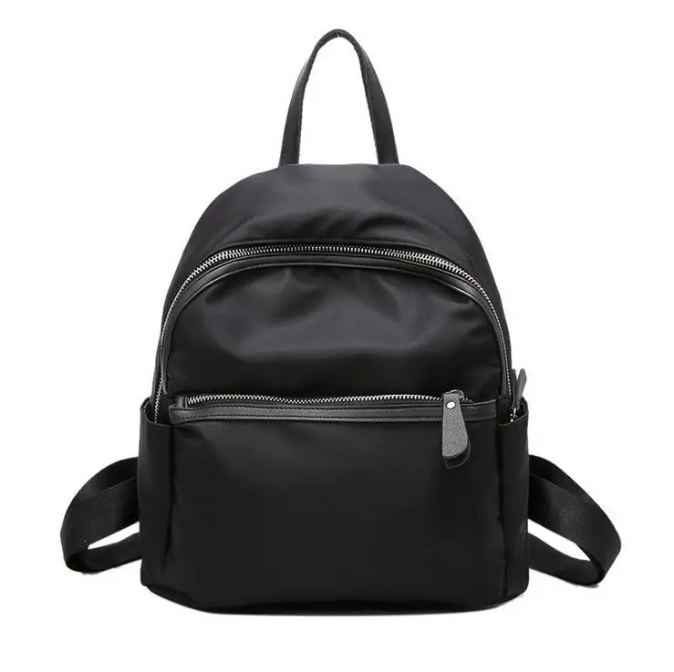 Новинка, женские рюкзаки, Ретро стиль, Корея, фирменный дизайн, сумка для путешествий, Противоугонный рюкзак, нейлон, высокое качество, маленький рюкзак ZZL188 - Цвет: Черный