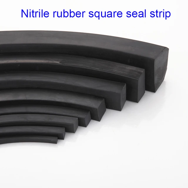 NBR rubber solid seal strip Oblong 10 15 20 x 15 20 25 30 40mm ship