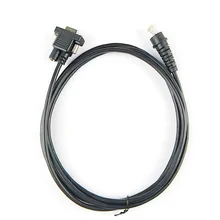 2 шт./лот сканер штрих-кода RS232 кабель, 5 м(17 футов), для HHP 3800g, 3800r, 3820,3200, 4600g, 4600r, 4820, 4600Q, RS232 интерфейс