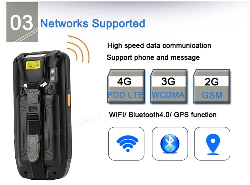 PDA сканер штрих-кода 1D 2D Bluetooth Android портативный терминал прочный PDA беспроводной мобильный 1D сканер штрих-кода коллектор данных