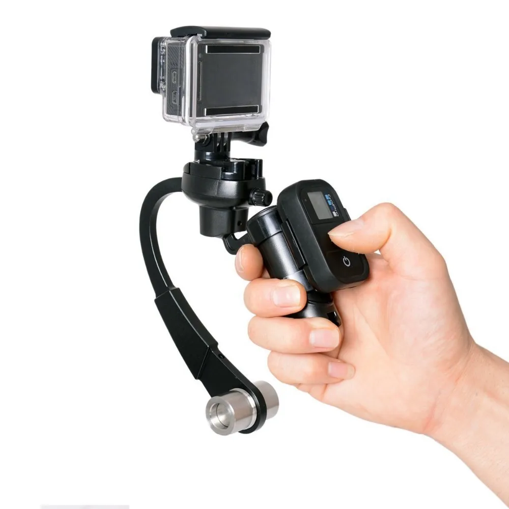 Профессиональный мини Ручной Стабилизатор камеры видео Steadicam Gimbal для Gopro go pro Hero 3+ 4 экшн-камеры