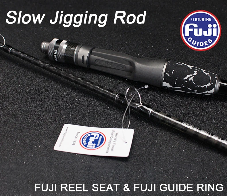 Spinpoler Full Fuji Parts 1.98m Slow Jigging Rod Light Saltwater Casting Boat Rod Ocean Fishing Rod Japan  (1)
