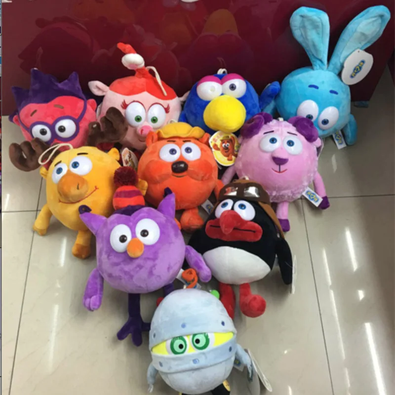 

10pieces Free Shipping Smeshariki Kikoriki 30cm Cute plush Stuffed Animals Kid Gifts
