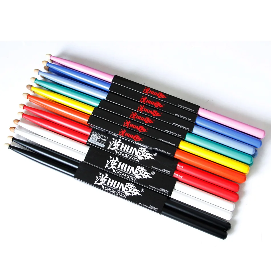 HUN drumsticks 5A drum stick drum hammer Multicolor USA Walnut Matte paint