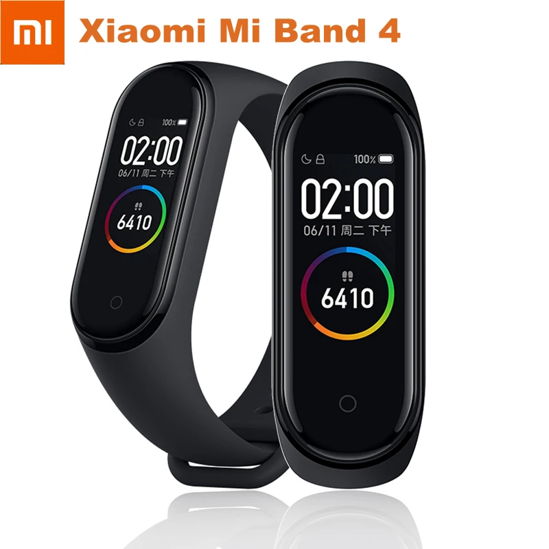 

Original Xiaomi Mi Band 4 Standard Version Smart Bracelet Mi Band4 Wristband Fitness Tracker 0.96" AMOLED Screen 5ATM Waterproof