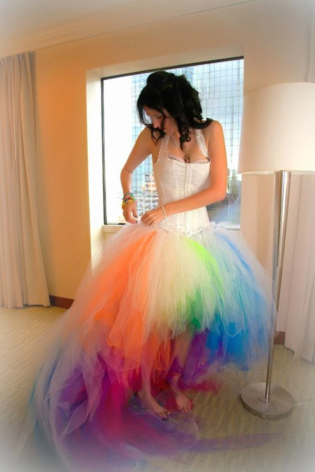 colored short wedding dresses