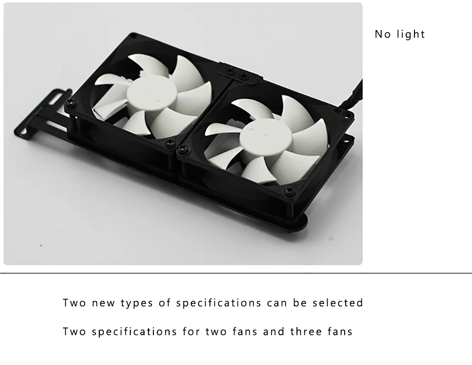 Универсальный Радиатор VGA 2/3 80 мм светодиодный ультра-тихий настольный компьютер чехол PCI видеокарта двойной вентилятор партнер 8 см* 8 см* 2,5 см