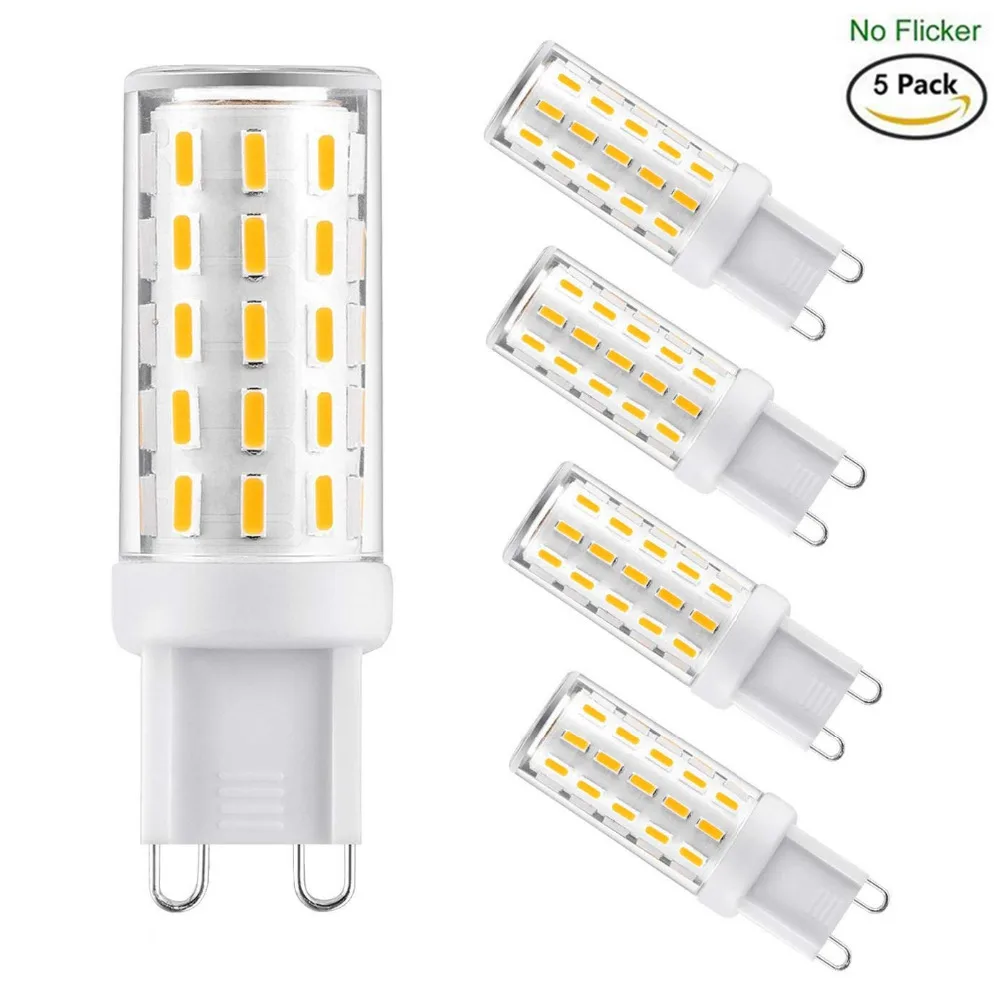 

5X G9 LED Bulbs,3W=30W Halogen 4014 54SMD for Fixture Chandeliers Pendant Corn Light Lamp Energy-Saving Light Bulbs AC 110V 220V