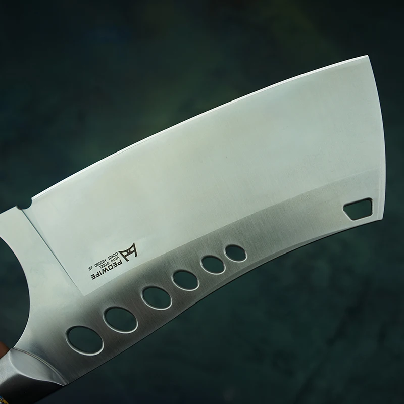 Pedwife 7 дюймов VG10 Сталь пластичный монтаж Heavy Duty Китайский Тесак черное дерево